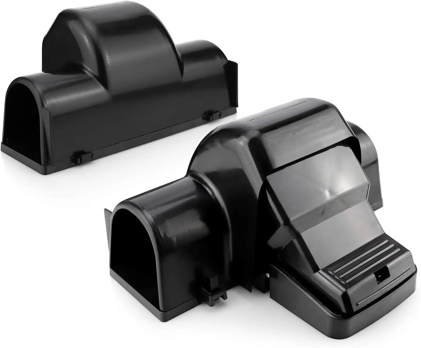 eXuby Pet-Safe & Child-Safe Rat Traps w/Tunnel Design (2-Pack) – Dual Entry for Better Capture Rate - No Harmful Poison - Prevents Accidental Triggering - Avoid Finger Snapping - Setup in Seconds.