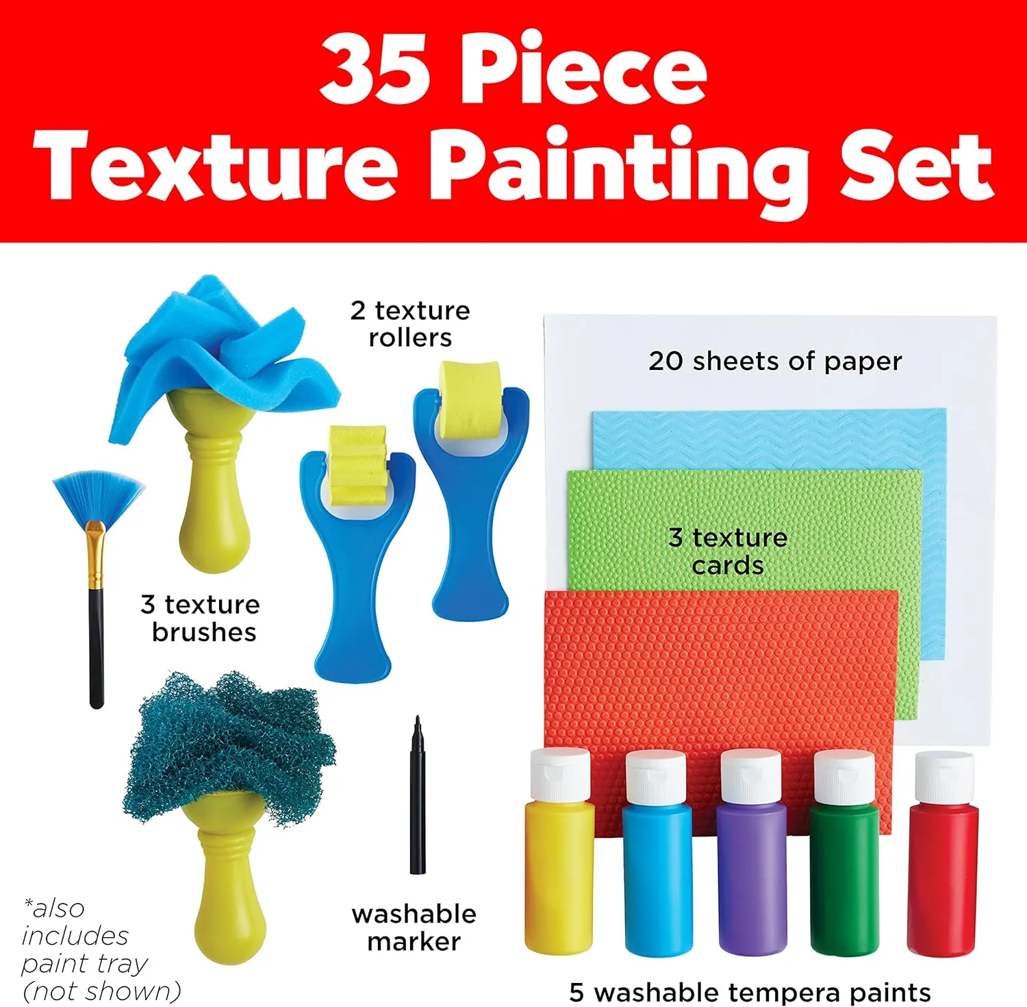 Faber-Castell Young Artist Texture Painting - Painting Set for Kids Ages 5 , Toddler Art Supplies (Packaging May Vary)