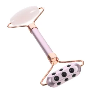 Facial Roller Natural Stone Massage Tool for Face Neck Skin Care Reduces Puffiness Elasticity Lightweight Portable for Daily Use