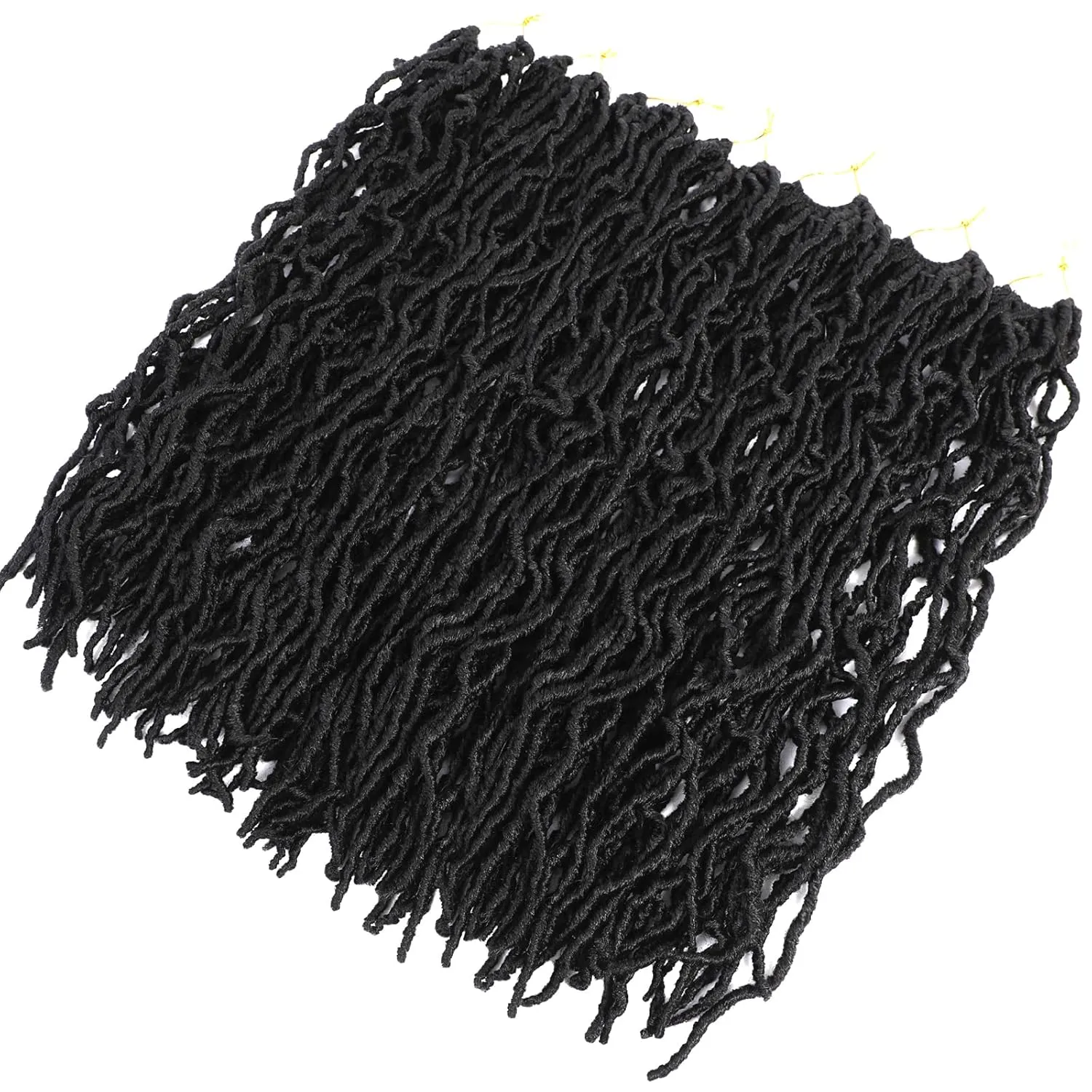 Faux Locs Crochet Hair Soft Locs 26 Inch 7 Packs Long Black Crochet Locs Natural Locs Crochet Hair For Women Synthetic Pre looped Crochet Braids (26 Inch (Pack of 7), 1B#)