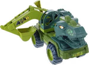 FAVOMOTO 1set Inertia Dinosaurs Car Plaything Educational Cartoon Vehicle Toys for Boys and Girls Interactive Dinosaur Excavator Toy for Years and up Develops Cognitive Skills and Motor