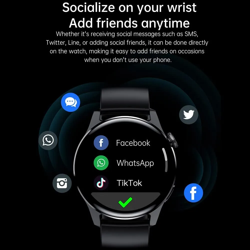 FILIEKEU Bluetooth Calls Smart Watch Men Women Heart Rate Sleep Monitor Steps IP67 Waterproof Sport Fitness Tracker 1.3''Touch Screen Fasion Black Stainless Steel Smart Watches for Android iOS