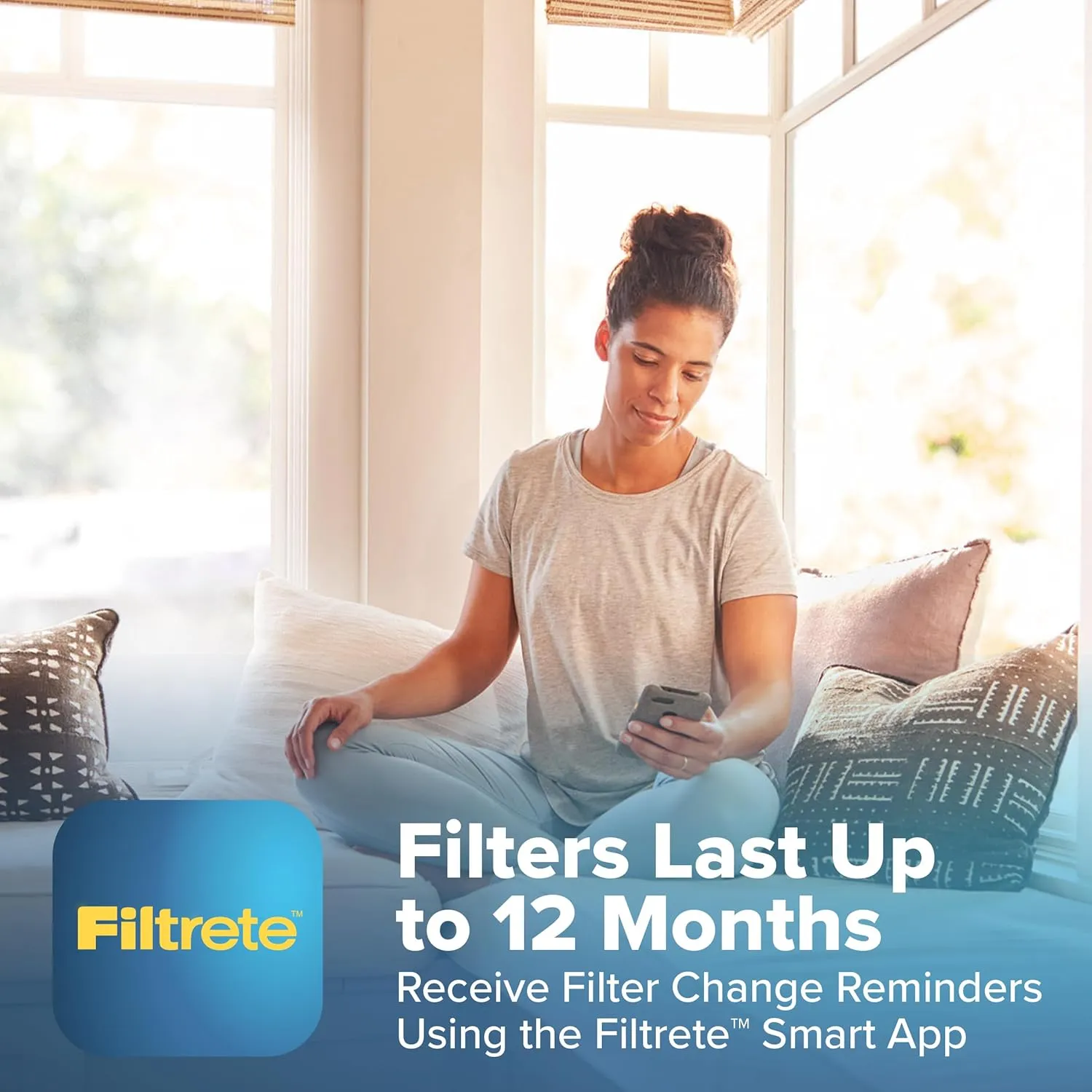 Filtrete 16x25x4 Refillable Air Filter Kit, MPR 1550, MERV 12, Contains 1 Reusable Air Filter Frame & 2 Air Filters, Fits Honeywell & Lenox, Allergen Bacteria & Virus, actual size 15.88 x 24.62 x 4.25