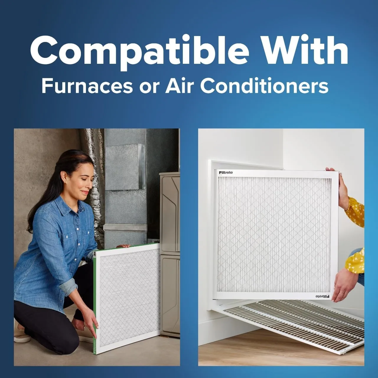 Filtrete 17.5x22x1 AC Furnace Air Filter, MERV 8, MPR 700, Tough on Pollen, Easy on Airflow, 3-Month Pleated 1-Inch Electrostatic Air Cleaning Filter, 4-Pack