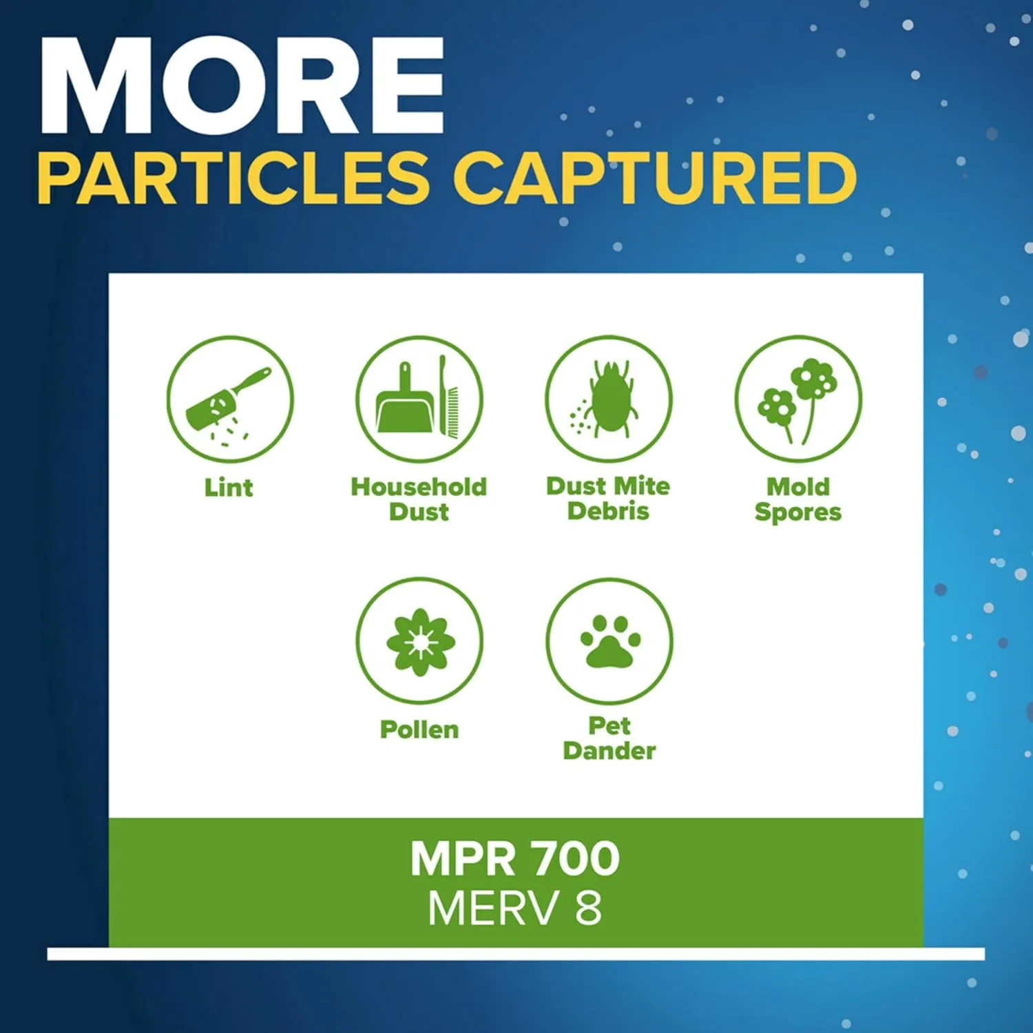 Filtrete 17.5x22x1 AC Furnace Air Filter, MERV 8, MPR 700, Tough on Pollen, Easy on Airflow, 3-Month Pleated 1-Inch Electrostatic Air Cleaning Filter, 4-Pack