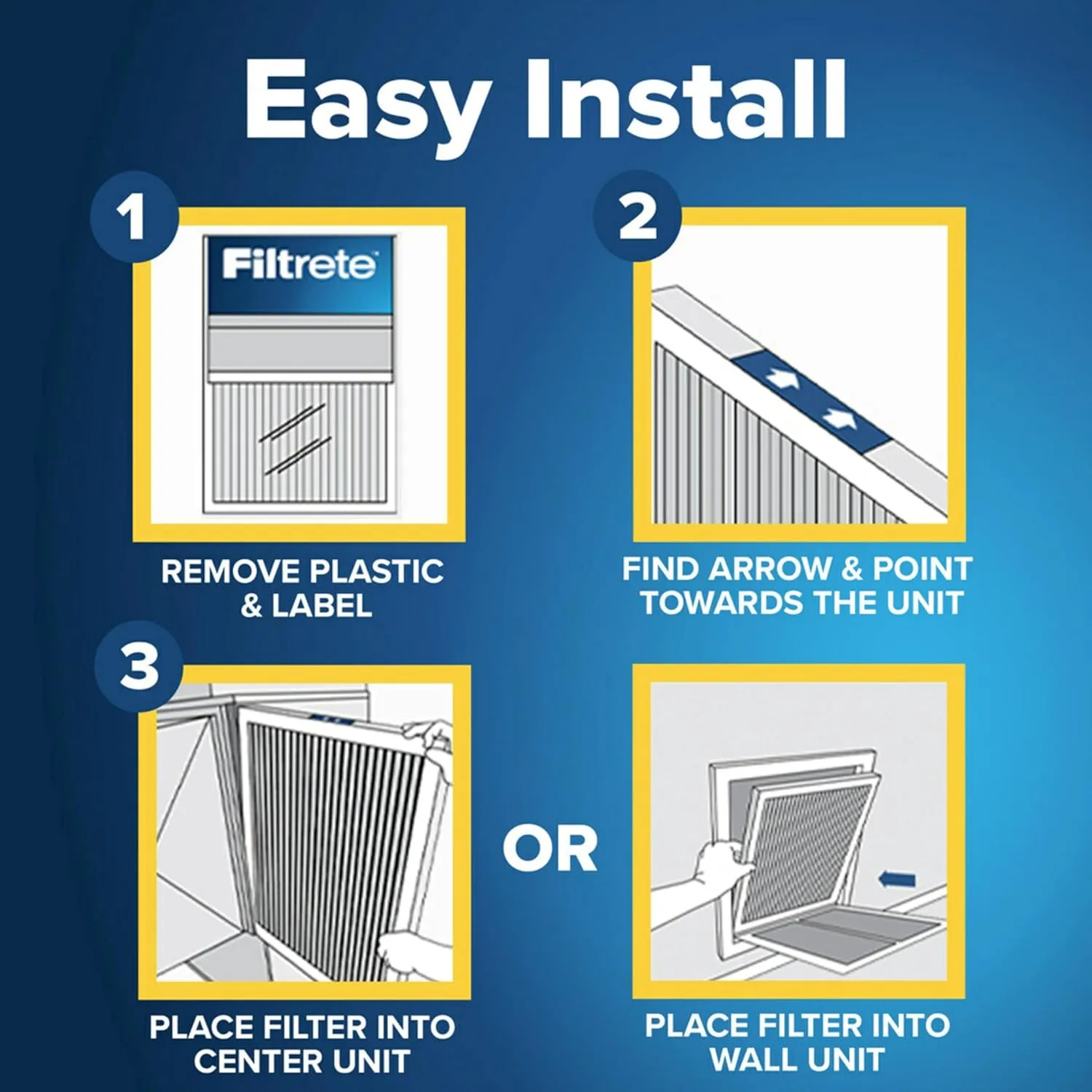 Filtrete 17.5X29.5X1 Air Filter, MPR 700, MERV 8, Clean Living Dust, Pollen and Pet Dander Reduction 3-Month Pleated 1-Inch Air Filters, 4 Filters