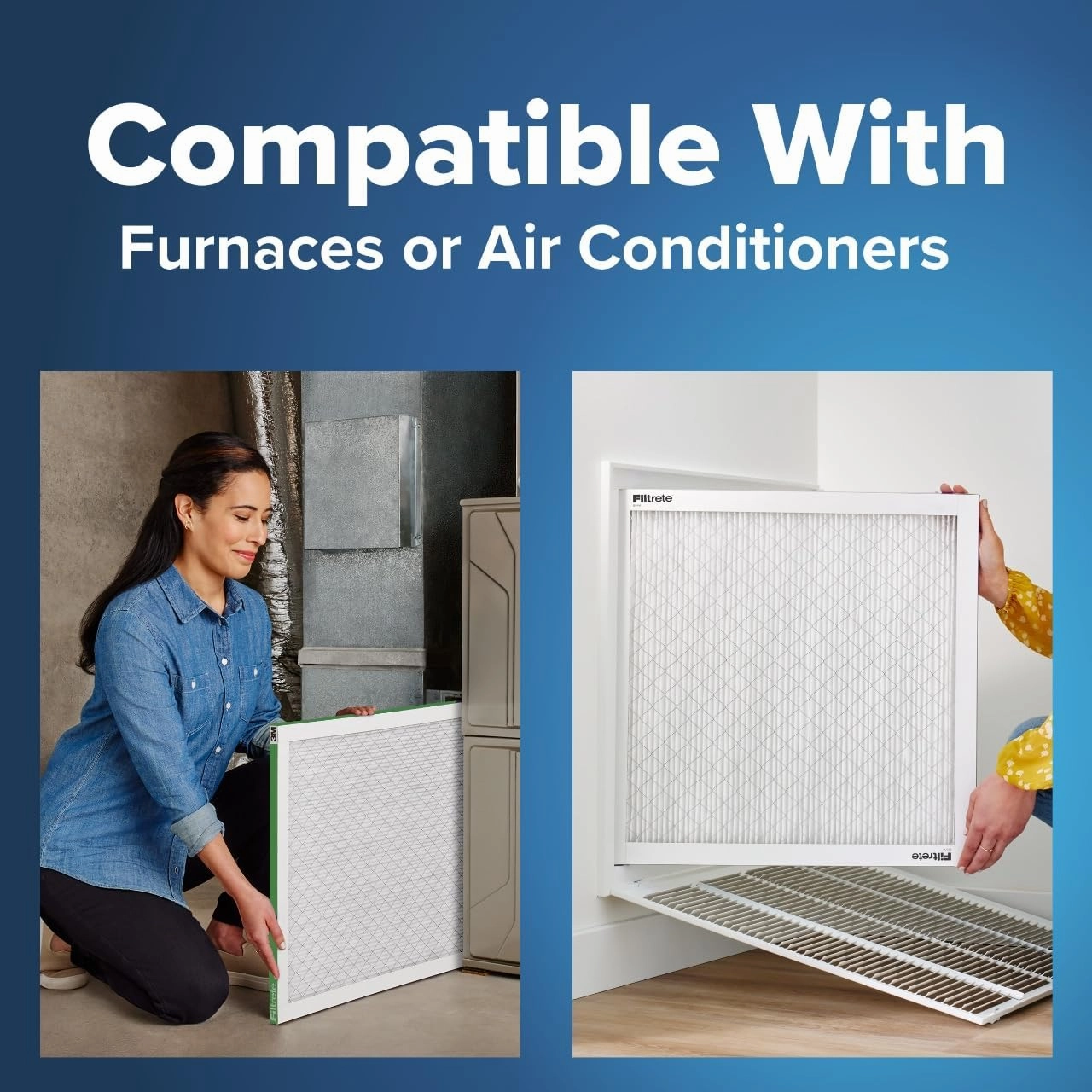 Filtrete 14x14x1 AC Furnace Air Filter, MERV 8, MPR 700, Tough on Pollen, Easy on Airflow, 3-Month Pleated 1-Inch Electrostatic Air Cleaning Filter, 4-Pack (Actual Size 13.688 x 13.688 x 0.78 in )