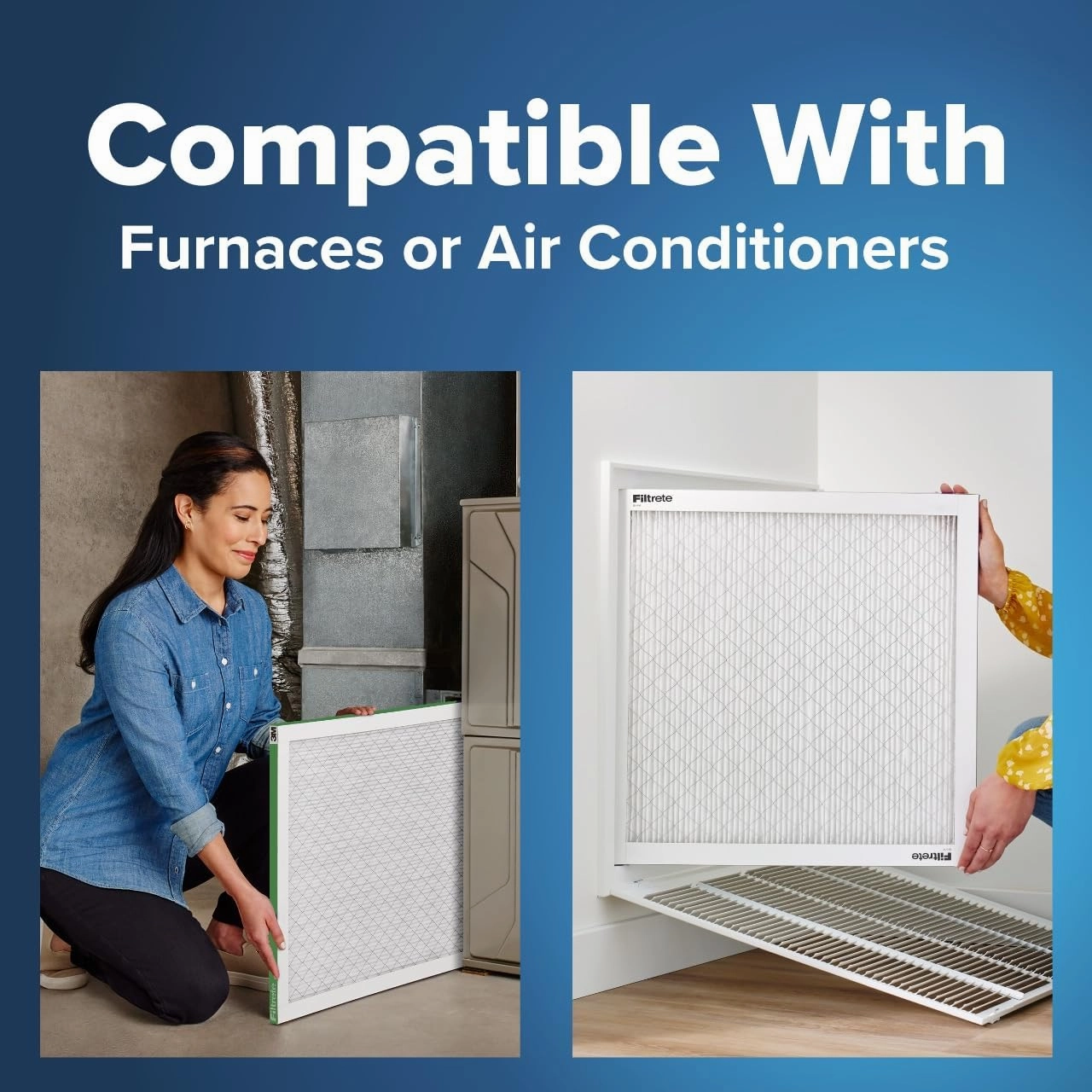 Filtrete 21.5x23.5x1 AC Furnace Air Filter, MERV 8, MPR 700, Tough on Pollen, Easy on Airflow, 3-Month Pleated 1-Inch Electrostatic Air Cleaning Filter, 4-Pack
