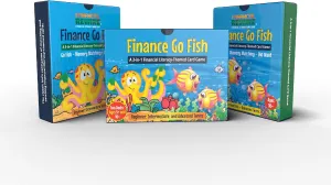 Finance Go Fish – Financial Literacy Card Game for Kids | 3-in-1: Go Fish, Memory Game, Old Maid | Learn Money Terms & Money Skills | 2 Decks: Beginner & Advanced Financial Terms | Ages 5  & 10 