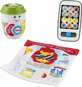 Fisher-Price Baby & Toddler Toys Laugh & Learn Morning Routine Set, 3 Activities for Developmental Play Infants Ages 6  Months