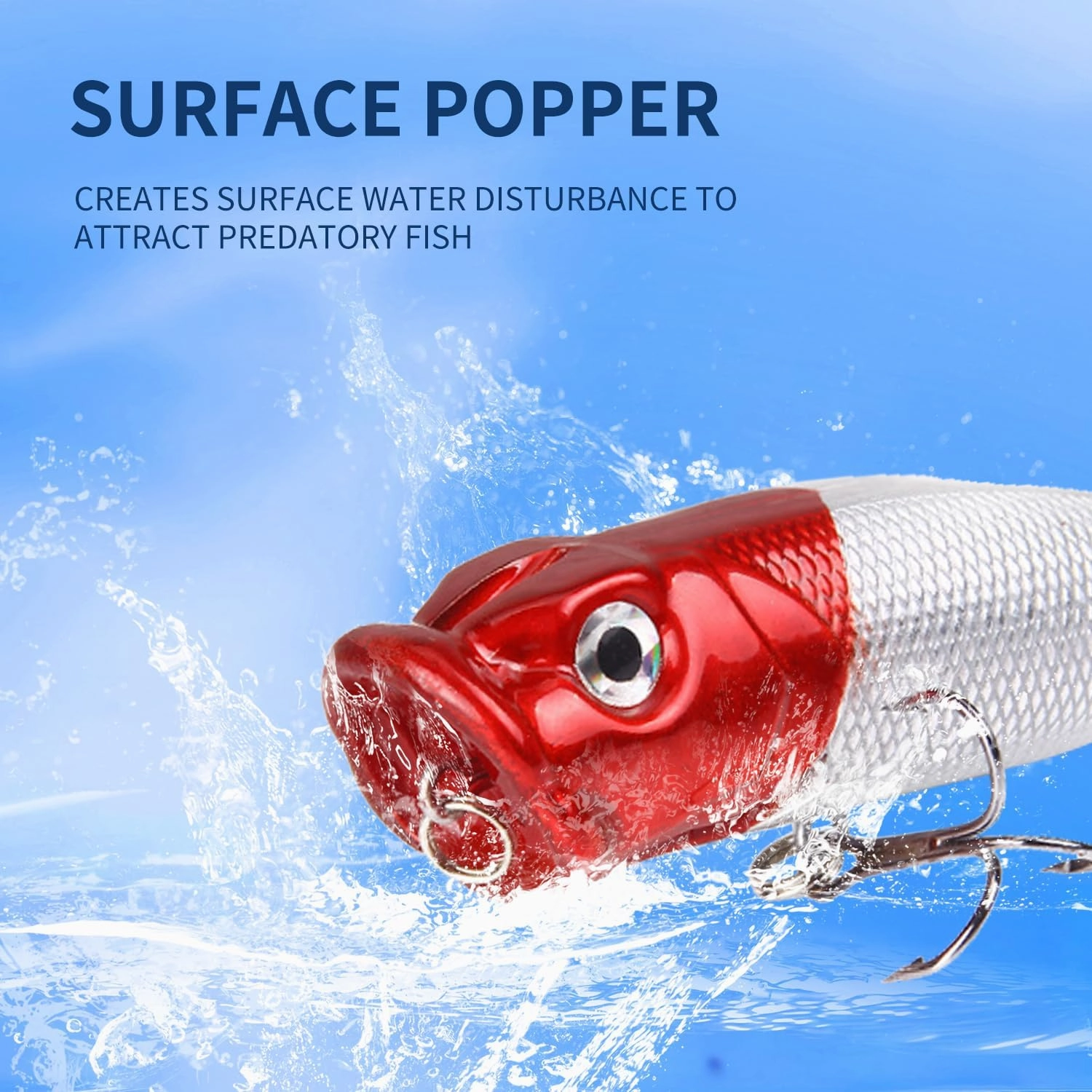 Fishing Artificial Lures Kit Mixed Including Front Diving Fin Minnow Surface Popper Crank Baits Pencil VIB with Hook and Soft Lures Accessories for Saltwater Freshwater Trout Bass Tackle Gift Set