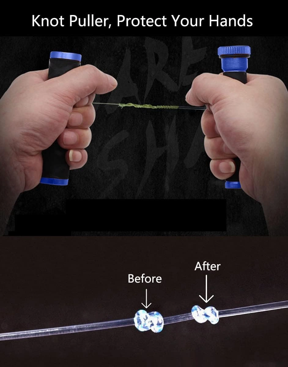 Fishing FG GT Knot Puller Tool Assist, Fishing Knot Tying Tool, PE Fishing Line Spooling Pull Drag Tool, Tension Line Dragger for Saltwater