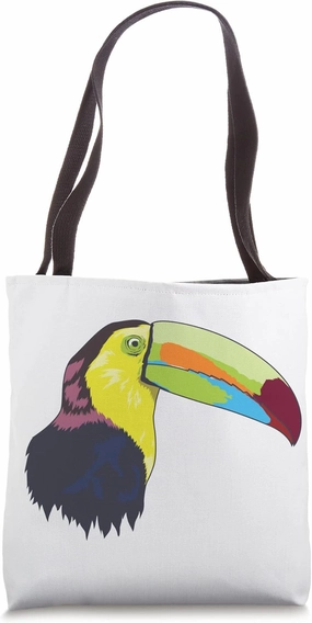 Fishing Toucan (Rainbow Toucan) Toucan Bird Tote Bag
