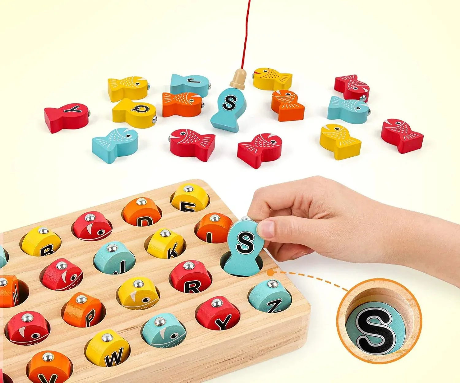 FishQuest - Wooden Magnetic Number Fishing Toy