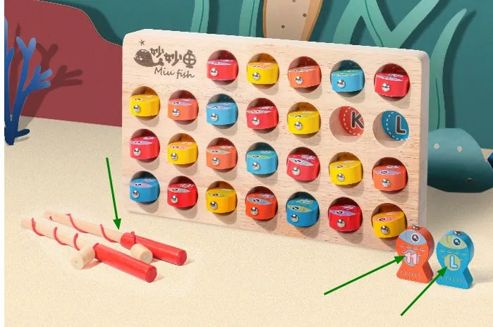 FishQuest - Wooden Magnetic Number Fishing Toy