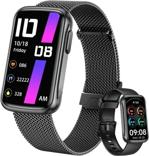 Fitness Tracker Smart Watch for Men: Health Activity Trackers with Heart Rate Blood Oxygen Sleep Monitor Step Counter Sport 1.47" Touchscreen IP68 Waterproof Smartwatch Compatible Android iOS