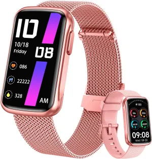 Fitness Tracker Smart Watch for Women: 1.47" Touchscreen Bluetooth Health Activity Trackers with SpO2 Monitor Sports Modes Step Counter Sport IP68 Waterproof Smartwatch Compatible Android and iOS
