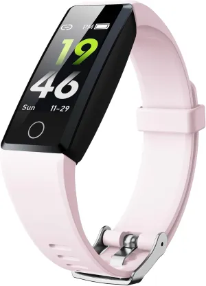 Fitness Tracker with 24 Hour Heart Rate Monitoring Sleep Monitoring Fitness Watch with Pedometer IP68 Waterproof Smart Bracelet with Step Tracker for Women Men