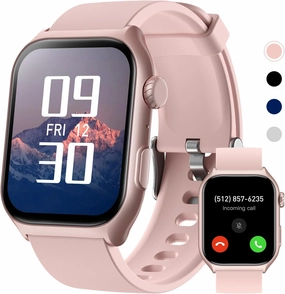Fitness Tracker for Men Women (Make/Answer Call), 2.0" Smart Watch with 24/7 Heart Rate Blood Oxygen Sleep Monitor, Pedometer, 100  Sport Modes IP68 Waterproof Activity Tracker for Android iOS