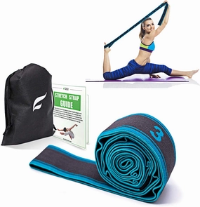 Fitter's Niche Soft High Elastic Stretching Band for Indoor Exercise Warm up Rehab Physical Therapy Recovery Flexibility Hamstring with E - book