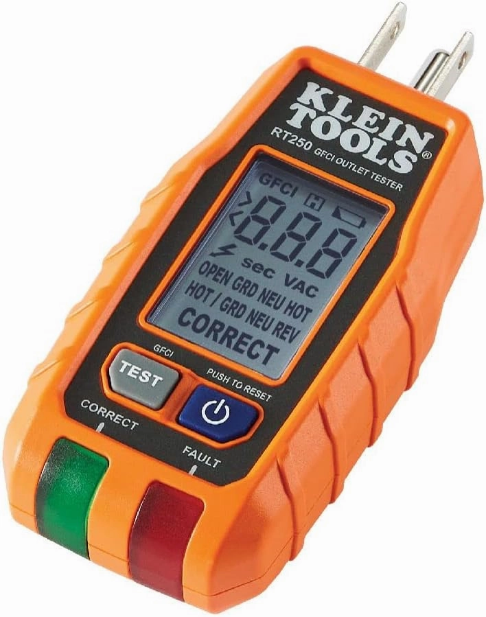 FLIR ONE EDGE PRO Wireless 160 × 120 IR camera & Klein Tools RT250 GFCI Outlet Tester with LCD Display, Electric Voltage Tester for Standard 3-Wire 120V Electrical Receptacles