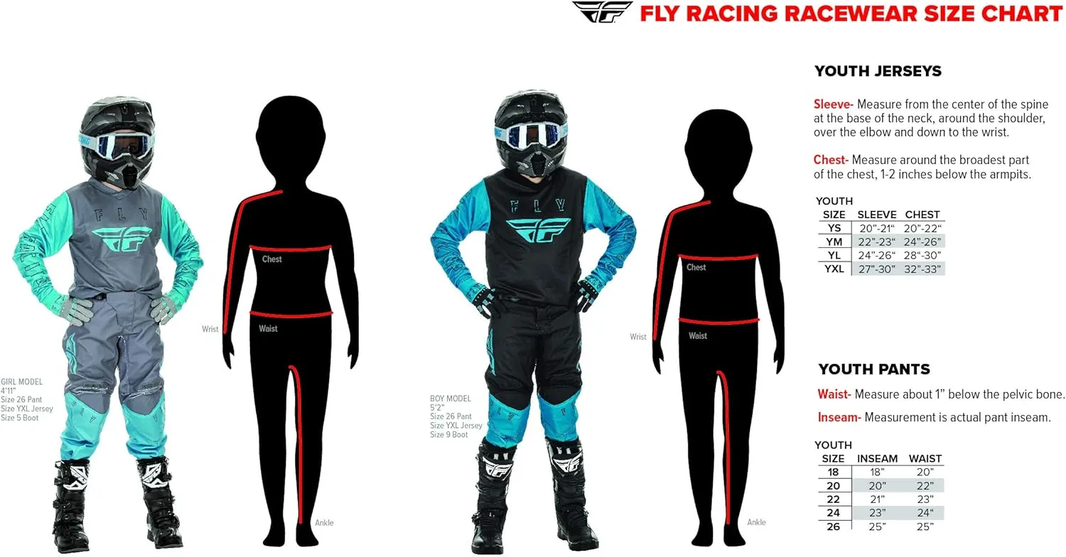 Fly Racing F-16 Youth Moto Gear Set - Pant and Jersey Combo