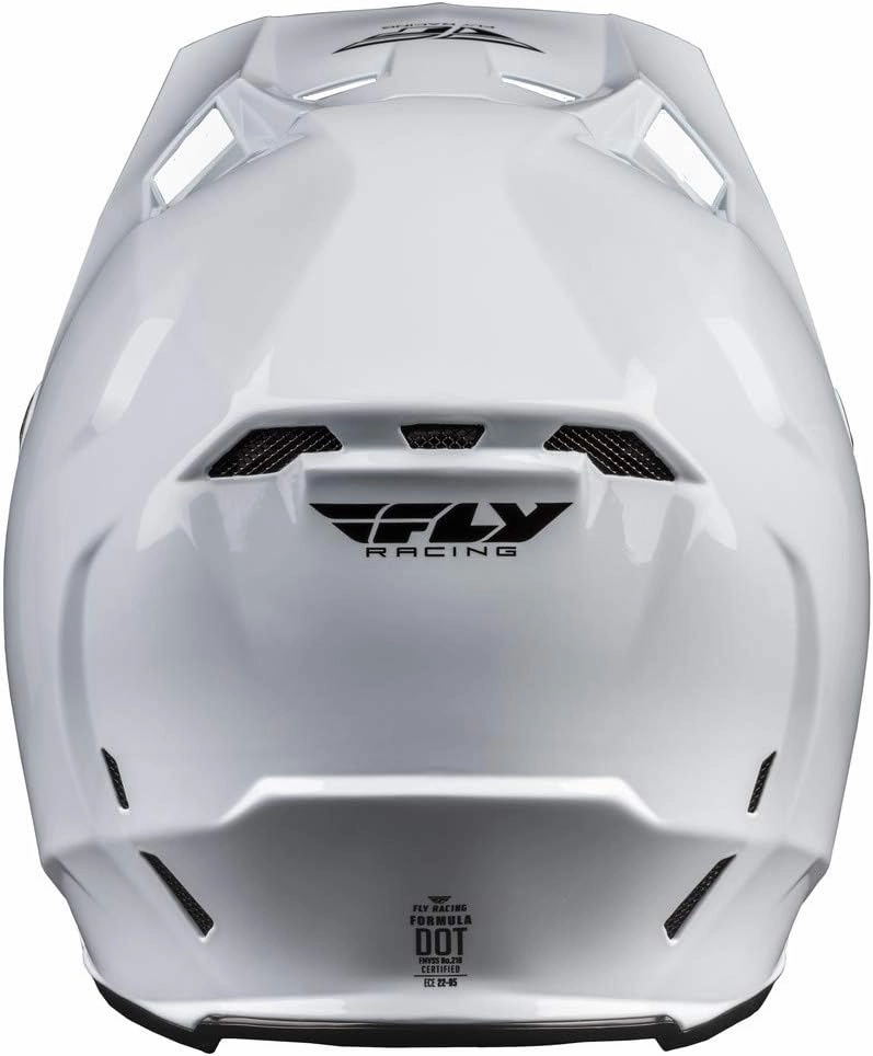 Fly Racing 2022 Adult Formula Carbon Solid Helmet (White, X-Large)
