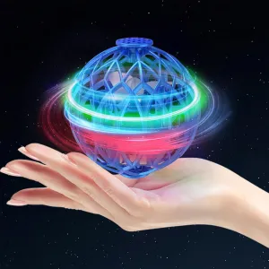 Flying Orb Ball Toy for Kids, Hand Controlled Boomerang Orb Throw-Proof Durable Mini Fly Spinner Led Lights Magic Ball Shining Cool Toys Birthday Gifts for 7 8 9 10  Boys Girls Teens