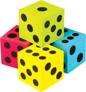Foam Colorful Jumbo Dice