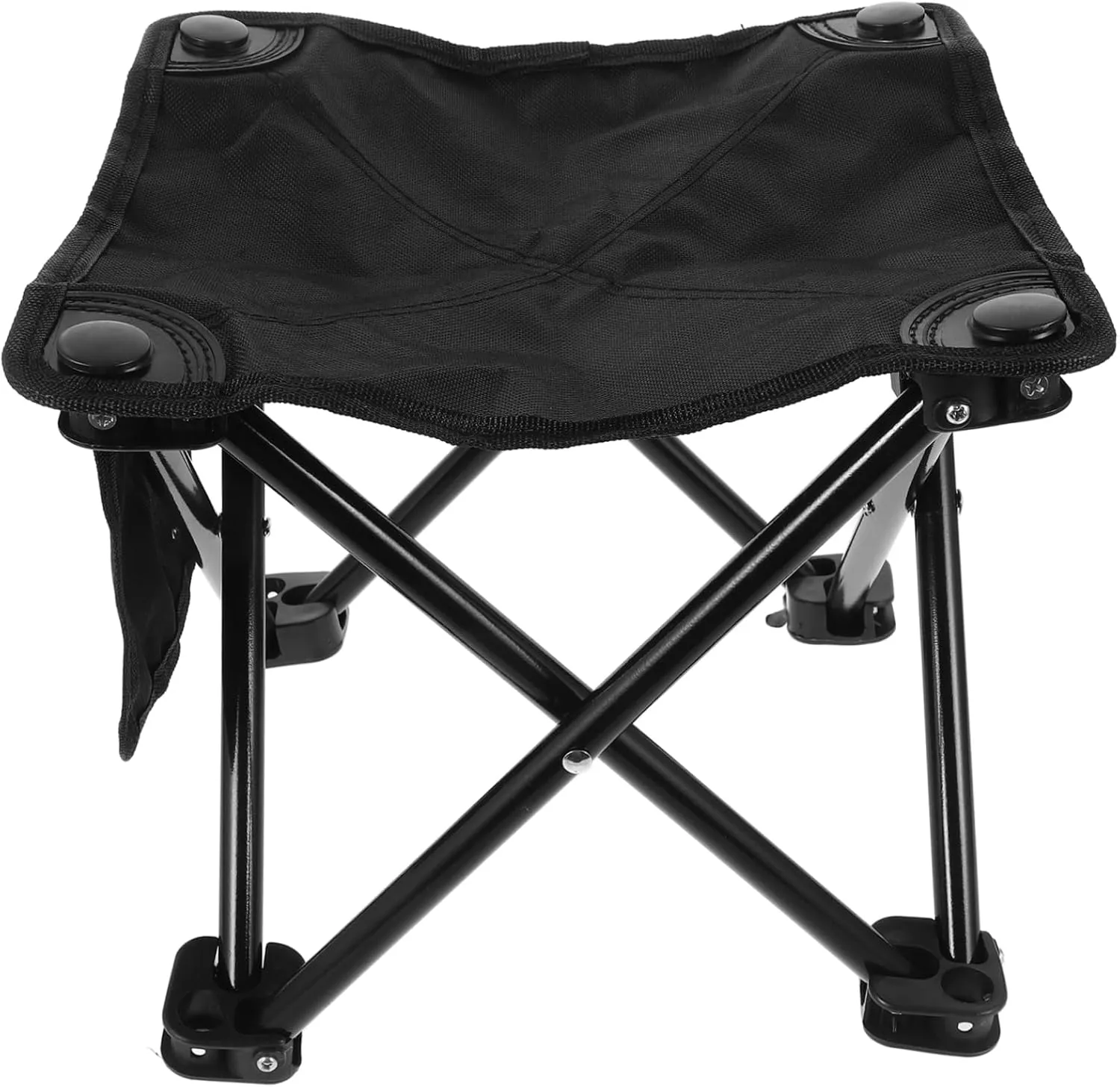 Folding Camping Stool Lightweight Oxford Fabric Portable Fishing Chair for Outdoor Garden