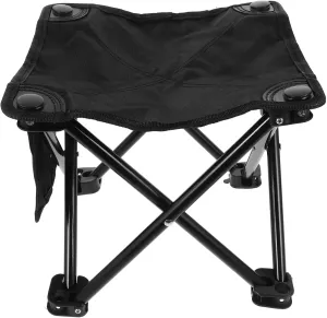 Folding Camping Stool Lightweight Oxford Fabric Portable Fishing Chair for Outdoor Garden