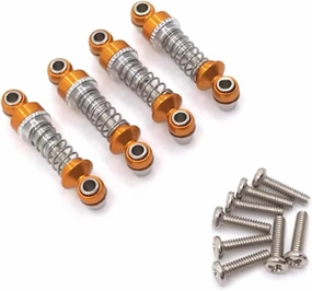 for Wltoys 1/28 284131 K969 K979 K989 K999 P929 P939 Metal Upgrade Adjustable Shock Absorber RC Car Spare Parts Parts and Accessories RC Car Upgrade Part(Yellow)