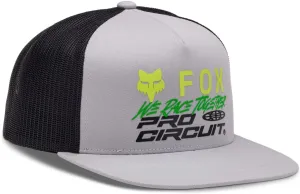 Fox Racing Mens Fox X Pro Circuit Snapback Hat Steel Grey