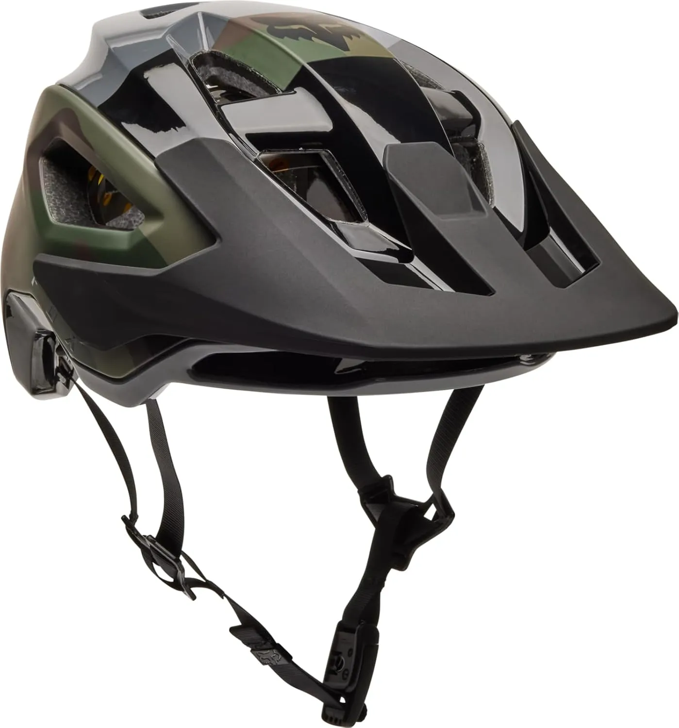 Fox Racing Speedframe Pro Mountain Bike Helmet, Olive Camo, Small