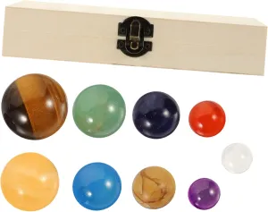 FRCOLOR Solar System Model Educational for Planet Statues Interactive Space Learning for Ages Safe Decorative Plaything for Home Office Display