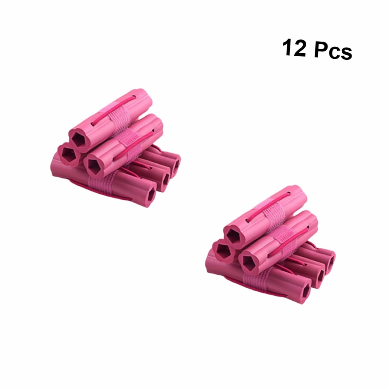 FRCOLOR 3sets Lightweight Hair Curlers Foam Sponge Rollers Diy Styling Tool for Women 12pcs*3