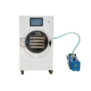 Freeze Dryer 4.3ft² Capacity with -45°C Refrigeration and Rotory Vacuum Pump for Home and Lab Use