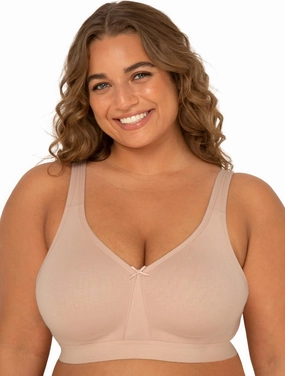 Fruit of the Loom Women's Fit for Me Collection: Plus-Size Wireless Bra - Soft Cotton Comfort & Support