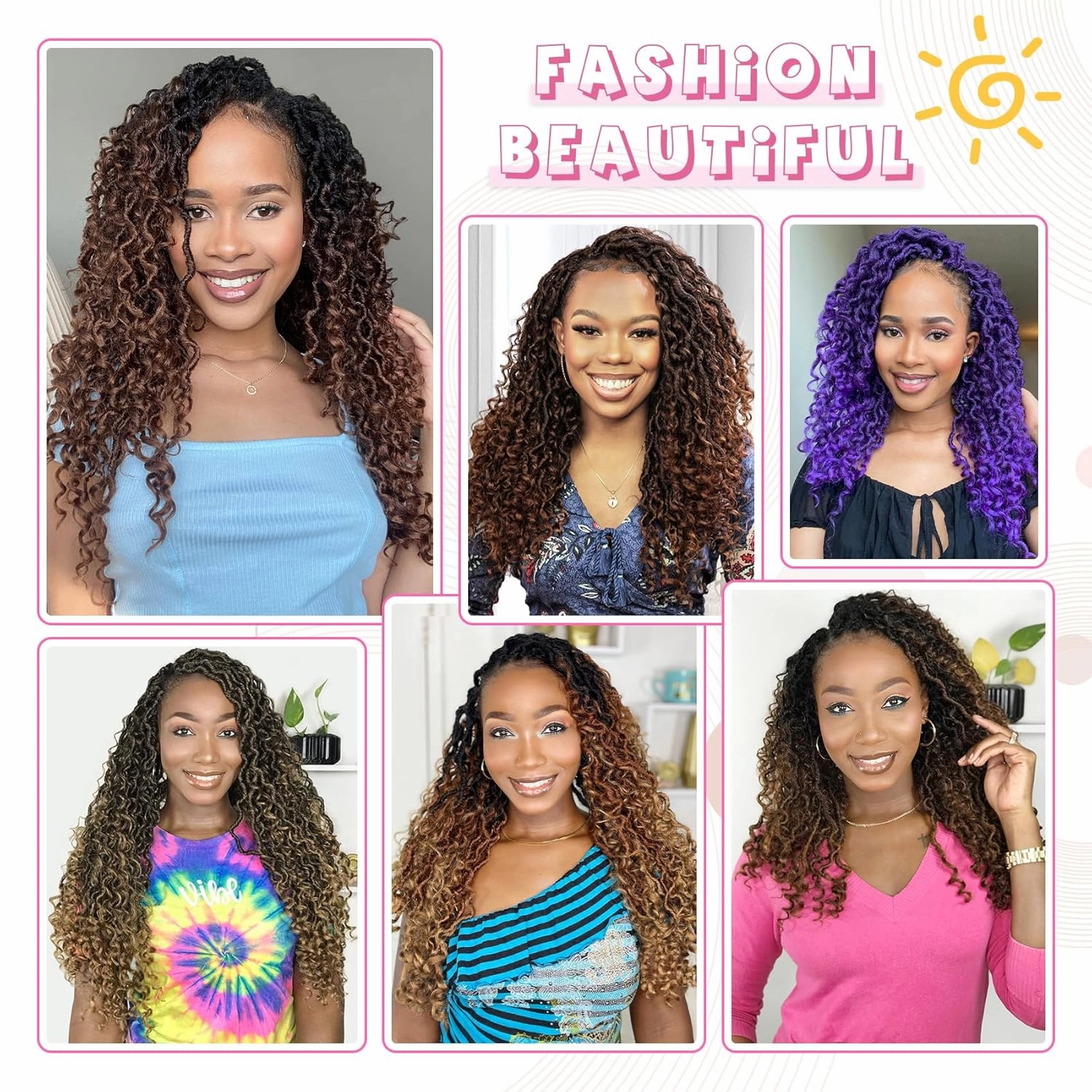 Fulcrum Goddess Locs Crochet Hair 12 Inch, 8 Packs New Faux Locs Crochet Hair for Black Women, Crochet locs with Curly Ends (12Inch (Pack of 8), 1B/4/30#)
