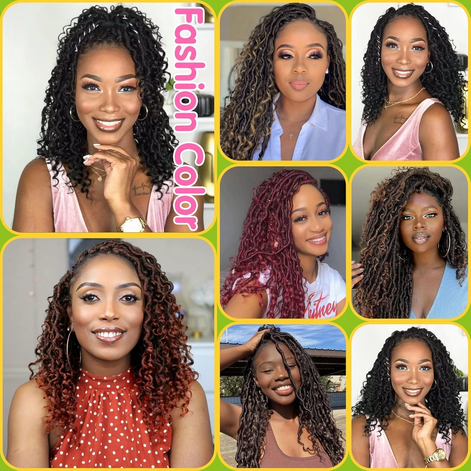 Fulcrum Goddess Locs Crochet Hair 12 Inch, 8 Packs New Faux Locs Crochet Hair for Black Women, Crochet locs with Curly Ends (12Inch (Pack of 8), 1B/4/30#)