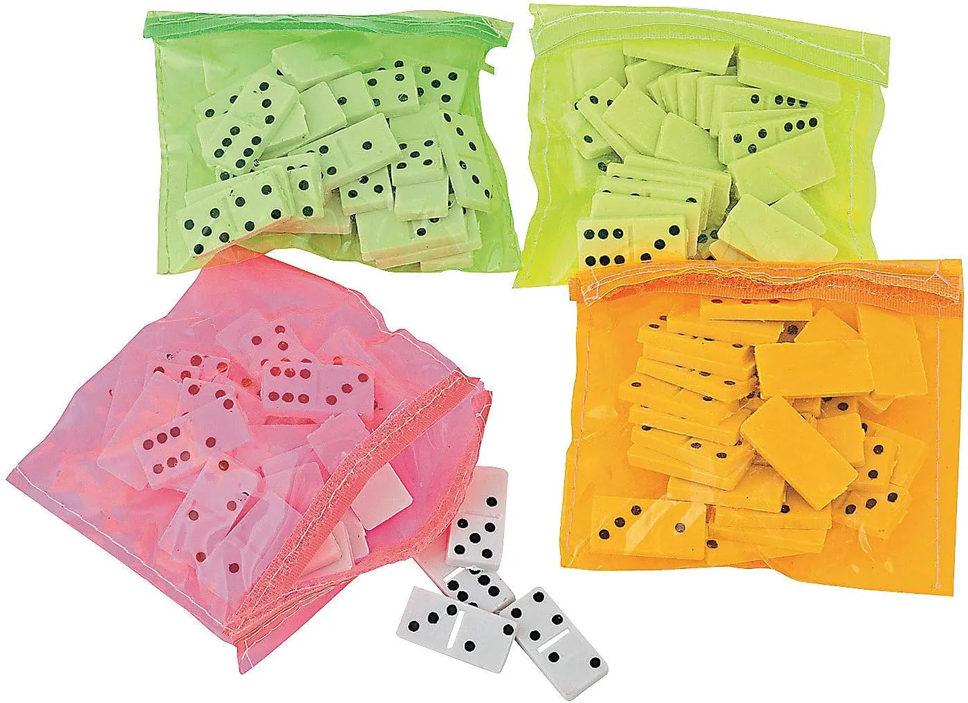 Fun Express Plastic Dominoes in Vinyl CASE - Toys - 12 Pieces