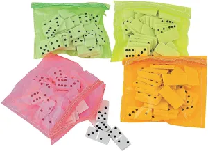 Fun Express Plastic Dominoes in Vinyl CASE - Toys - 12 Pieces