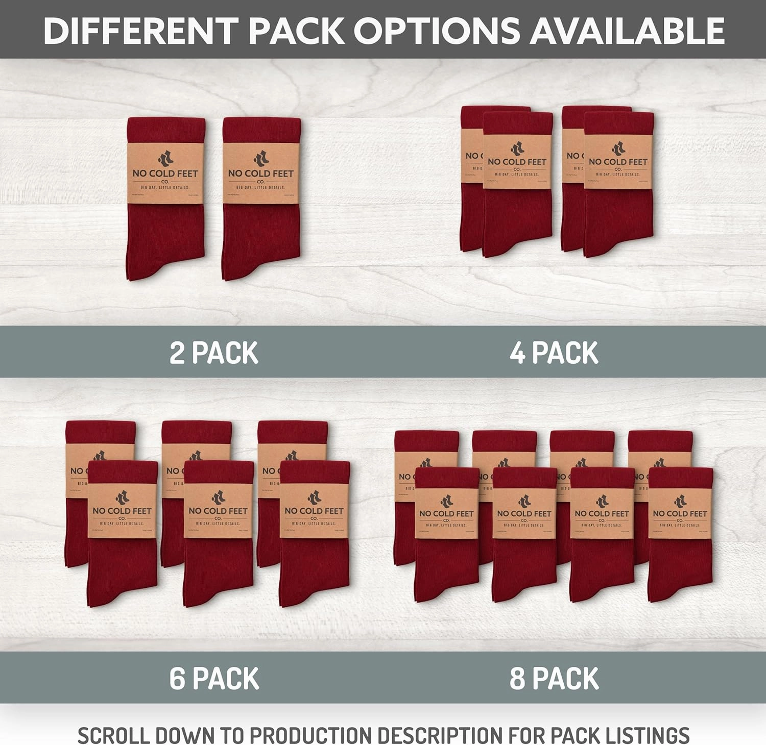Fun Colorful Burgundy Novelty Socks for Men for Dress Casual Formal Groomsmen Wedding, One Pair