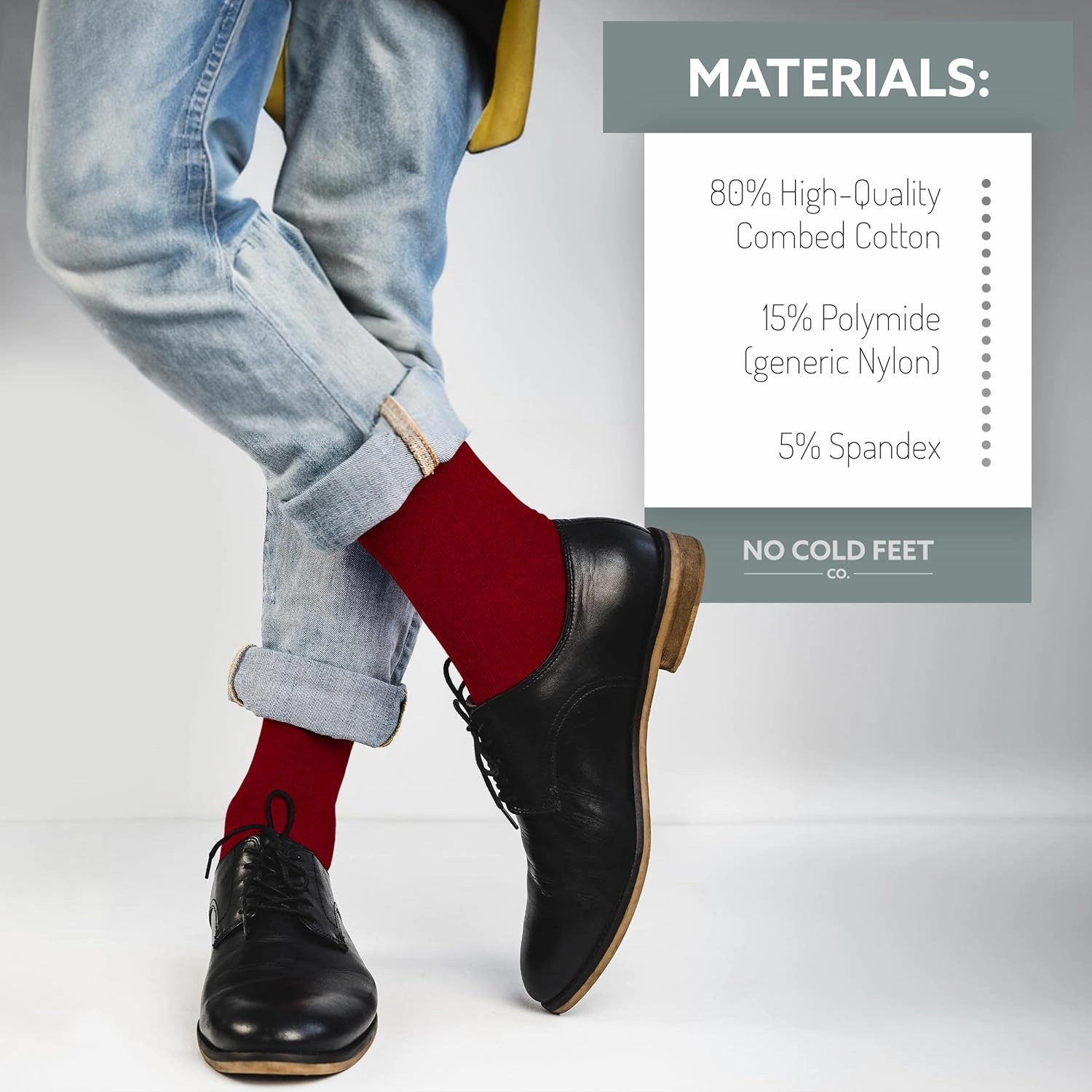 Fun Colorful Burgundy Novelty Socks for Men for Dress Casual Formal Groomsmen Wedding, One Pair