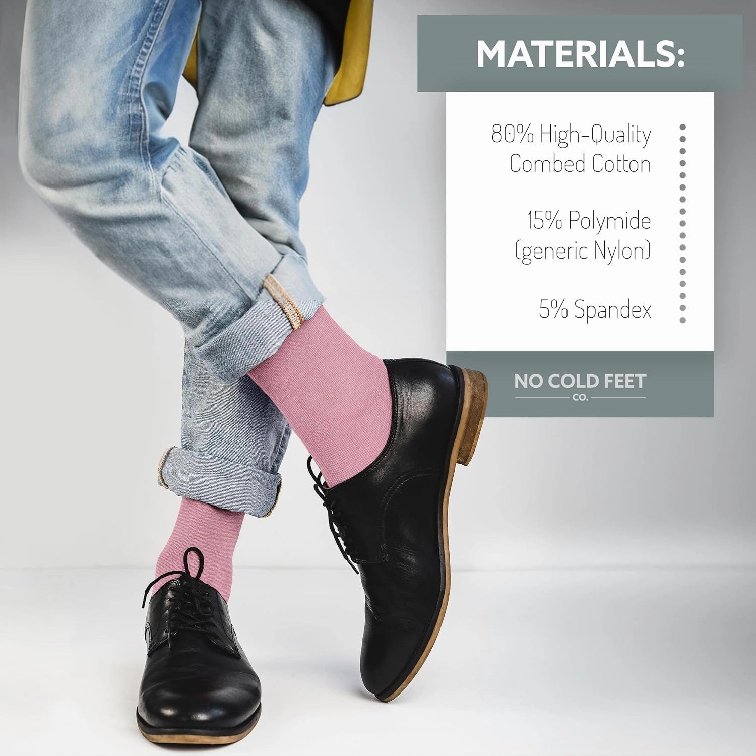 Fun Colorful Pink Novelty Socks for Men for Dress Casual Formal Groomsmen Wedding, One Pair