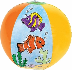 Fun Express DIY Fish Beach Balls - 12 Color Your Balls - Beach, Pool, Summer Crafts for Kids - VBS Vacation Bible School Supplies/Decor