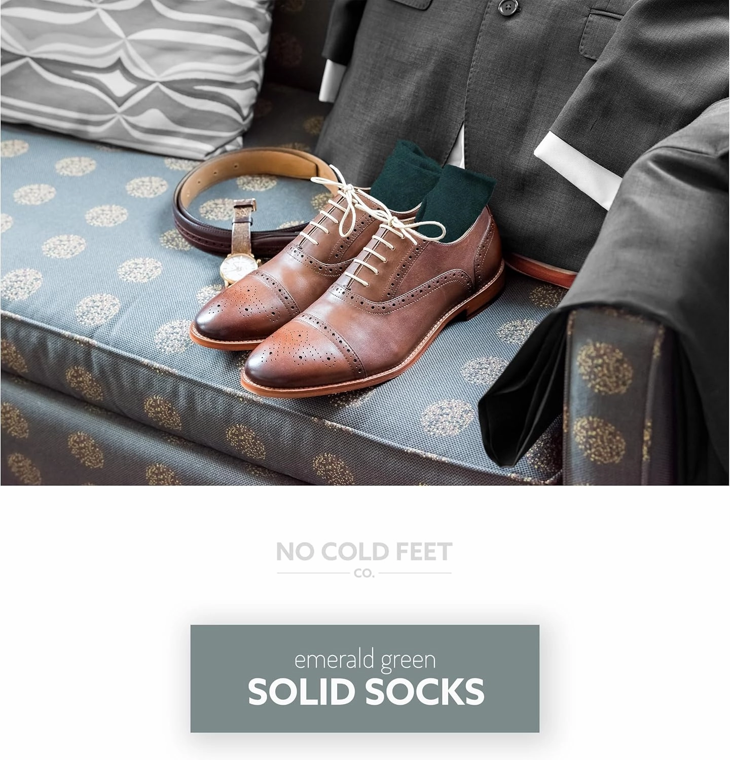 Fun Green Colorful Novelty Socks for Men for Dress Casual Formal Groomsmen Wedding, One Pair
