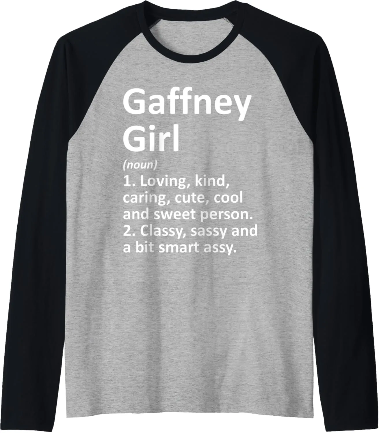 GAFFNEY GIRL SC SOUTH CAROLINA Funny City Home Roots Gift Raglan Baseball Tee