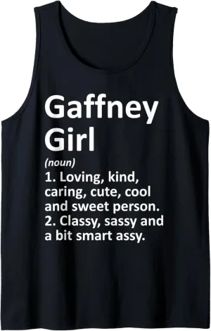GAFFNEY GIRL SC SOUTH CAROLINA Funny City Home Roots Gift Tank Top