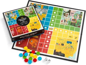 Galison Basquiat Ludo – Jean-Michel Basquiat Art Inspired Classic Ludo Board Game, 2-4 Players